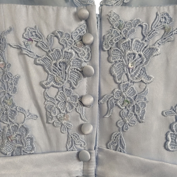 Blue Wedding/Ball Gown 35" Waist - Picture 6 of 8